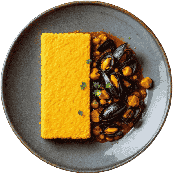 Brudet od dagnji s palentom