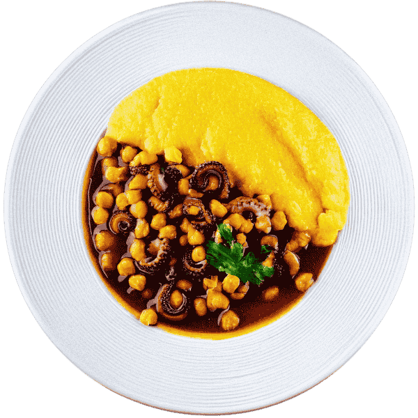 Gulaš od krakova hobotnice sa tjesteninom