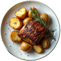 Svinjsko pečenje s pečenim krumpirom