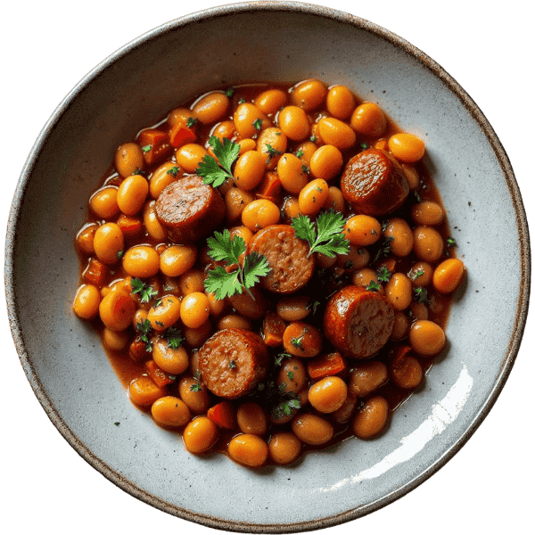 Bean stew with sausage