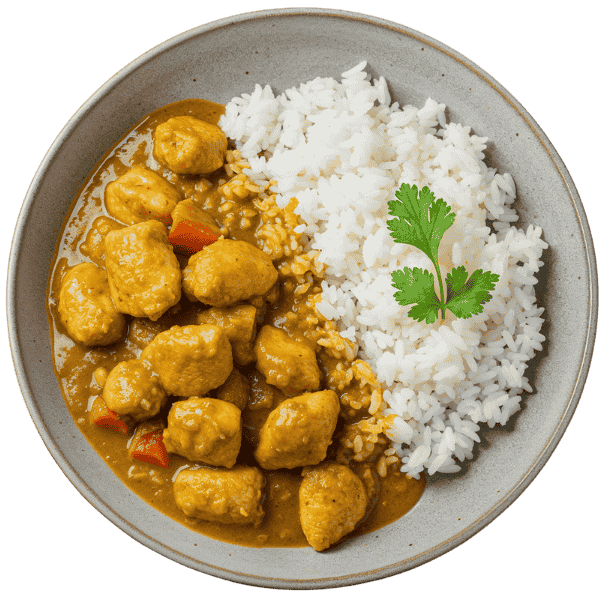 Curry chicken with rice
