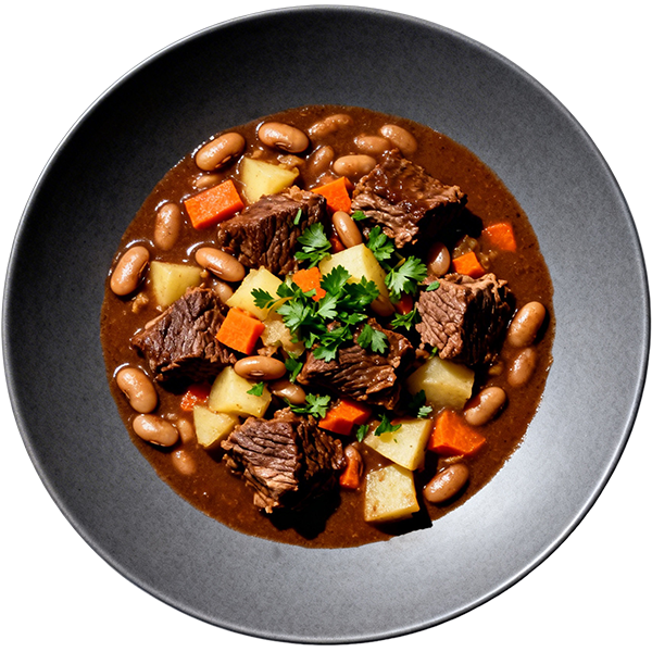 Beef stew with beans