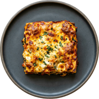 Vege lasagne with vegetables