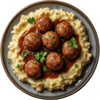 Mesne okruglice s pire krumpirom