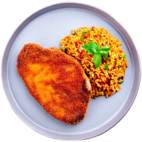 Pohani svinjski kotleti s đuvedž rižom