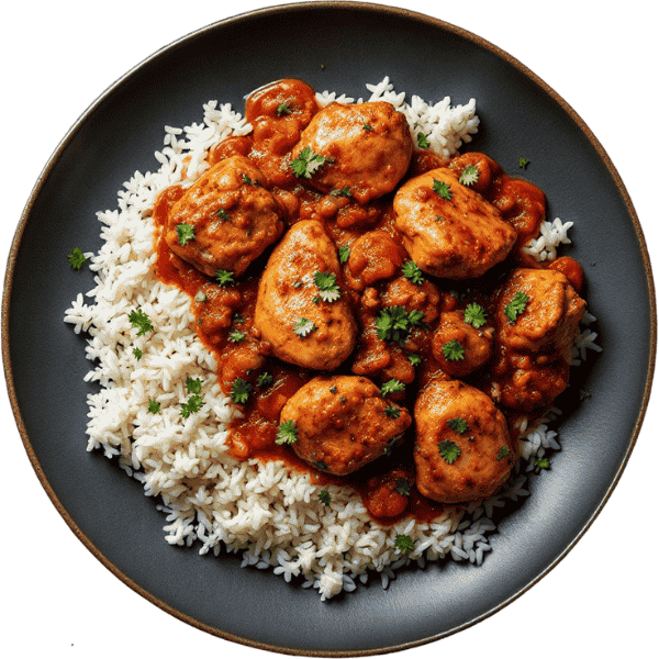 Kockice pilećeg filea s povrćem i rižom