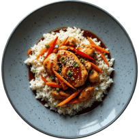 Piletina na kineski s rižom